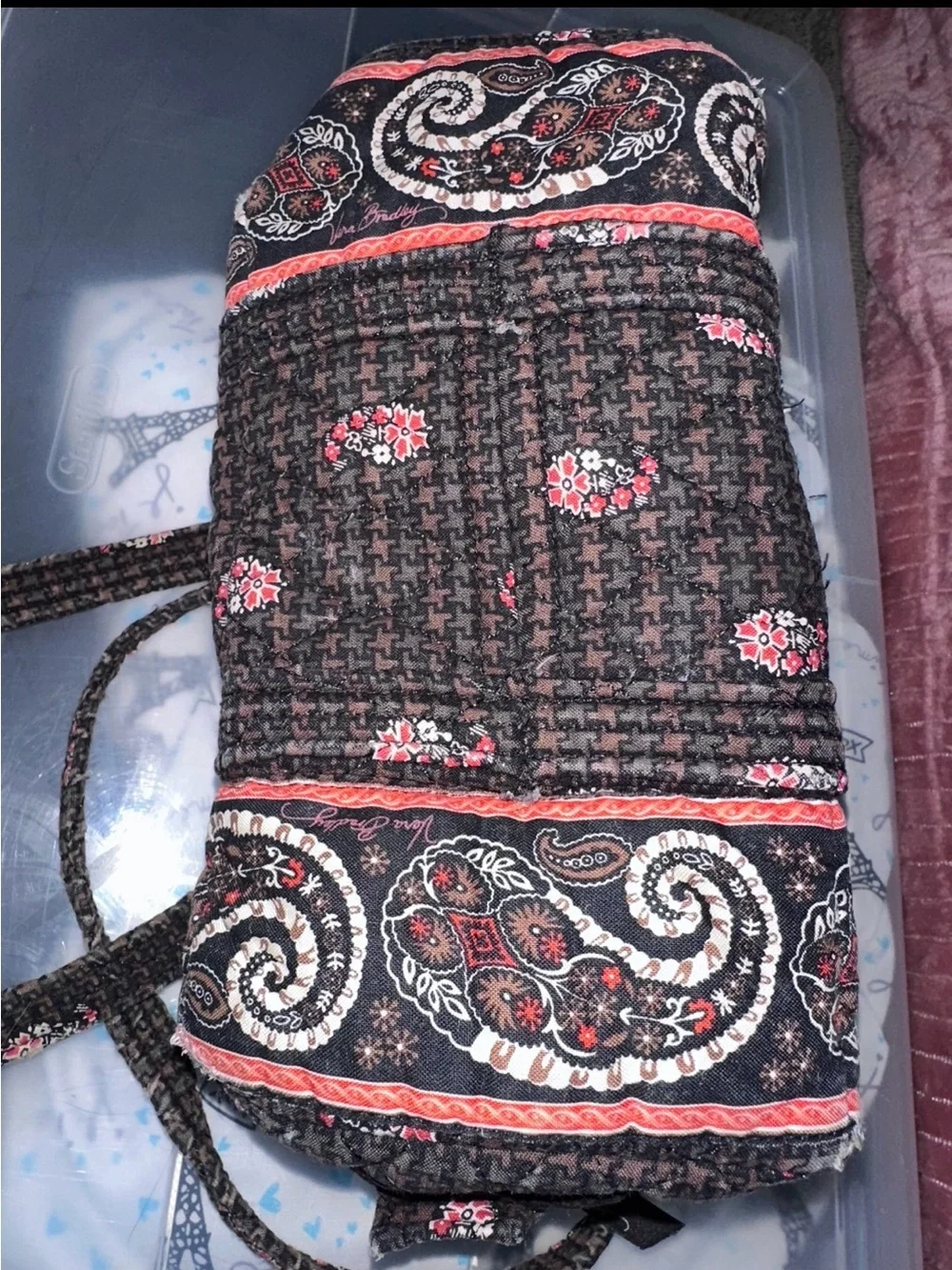 Vera Bradley Bag with inside stains handles are fair